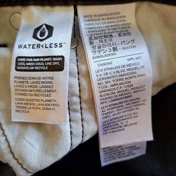 Levi's 502 men's black stretch jeans 32x32 - Picture 4 of 7